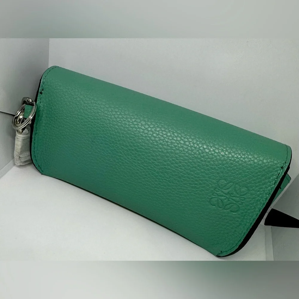 Loewe Mint Green/Aqua colored Pebbled Sunnies Case. (Case only) - Picture 2 of 6